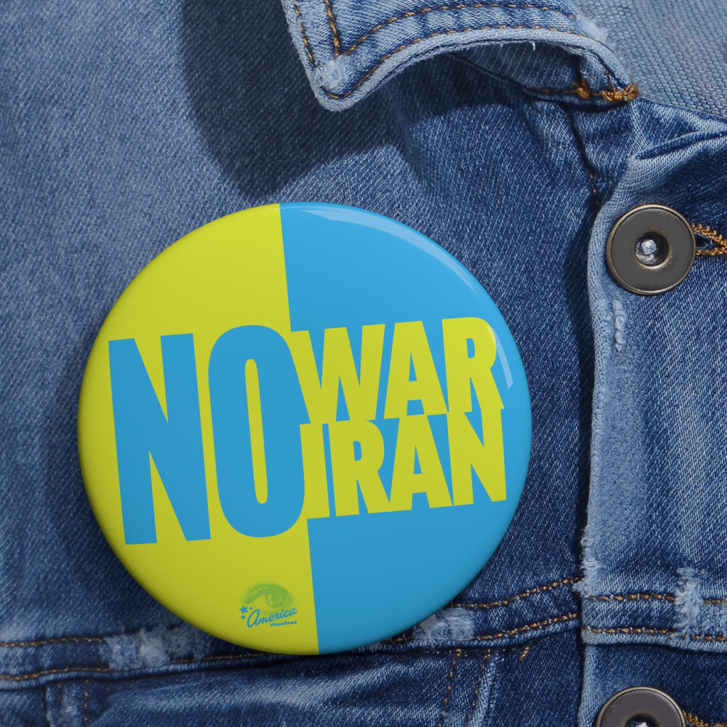 No Iran War Pin Button