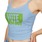 Vote Them Out Crop Spaghetti Strap Tank Top Tee