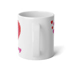 Heart Love Democracy Jumbo 20oz Coffee Mug