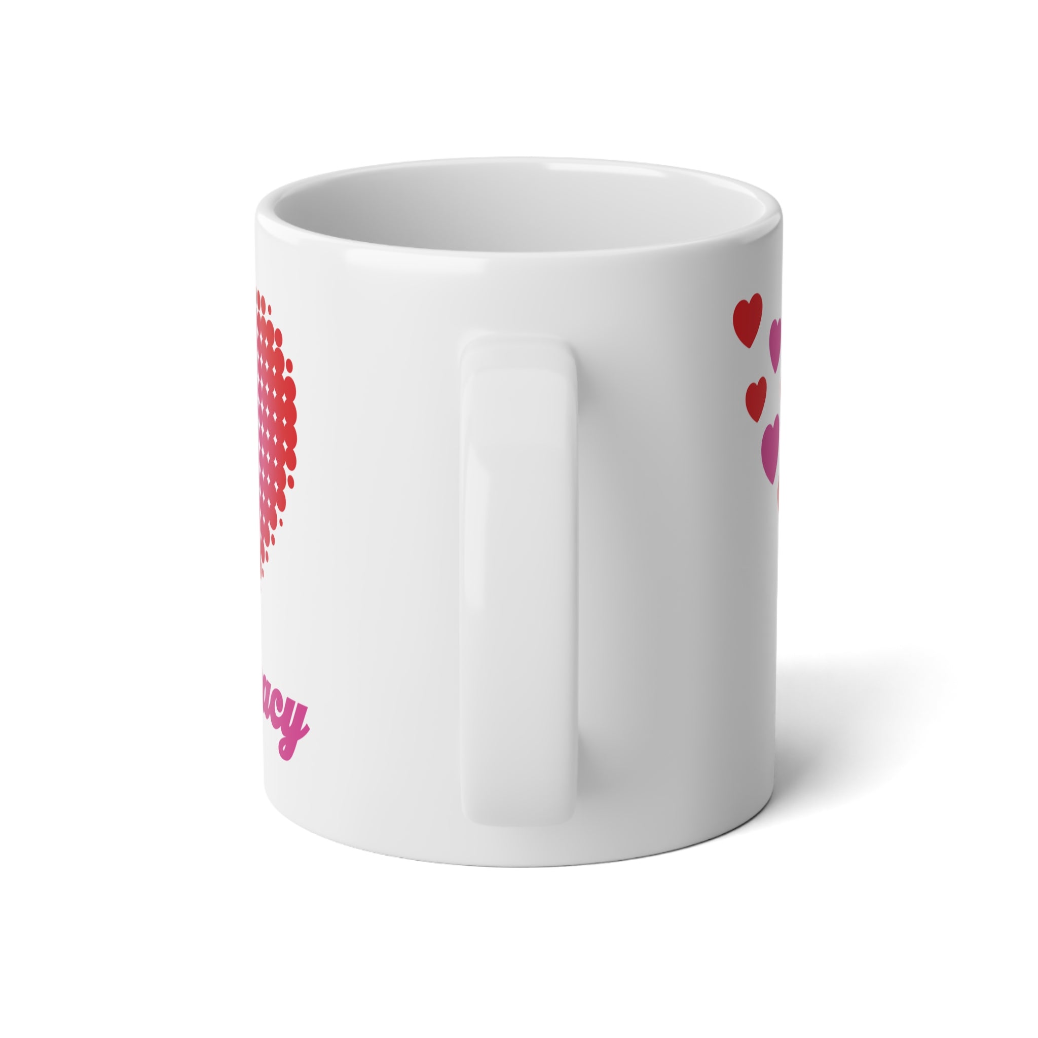 Heart Love Democracy Jumbo 20oz Coffee Mug