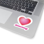 Love Democracy Heart Sticker