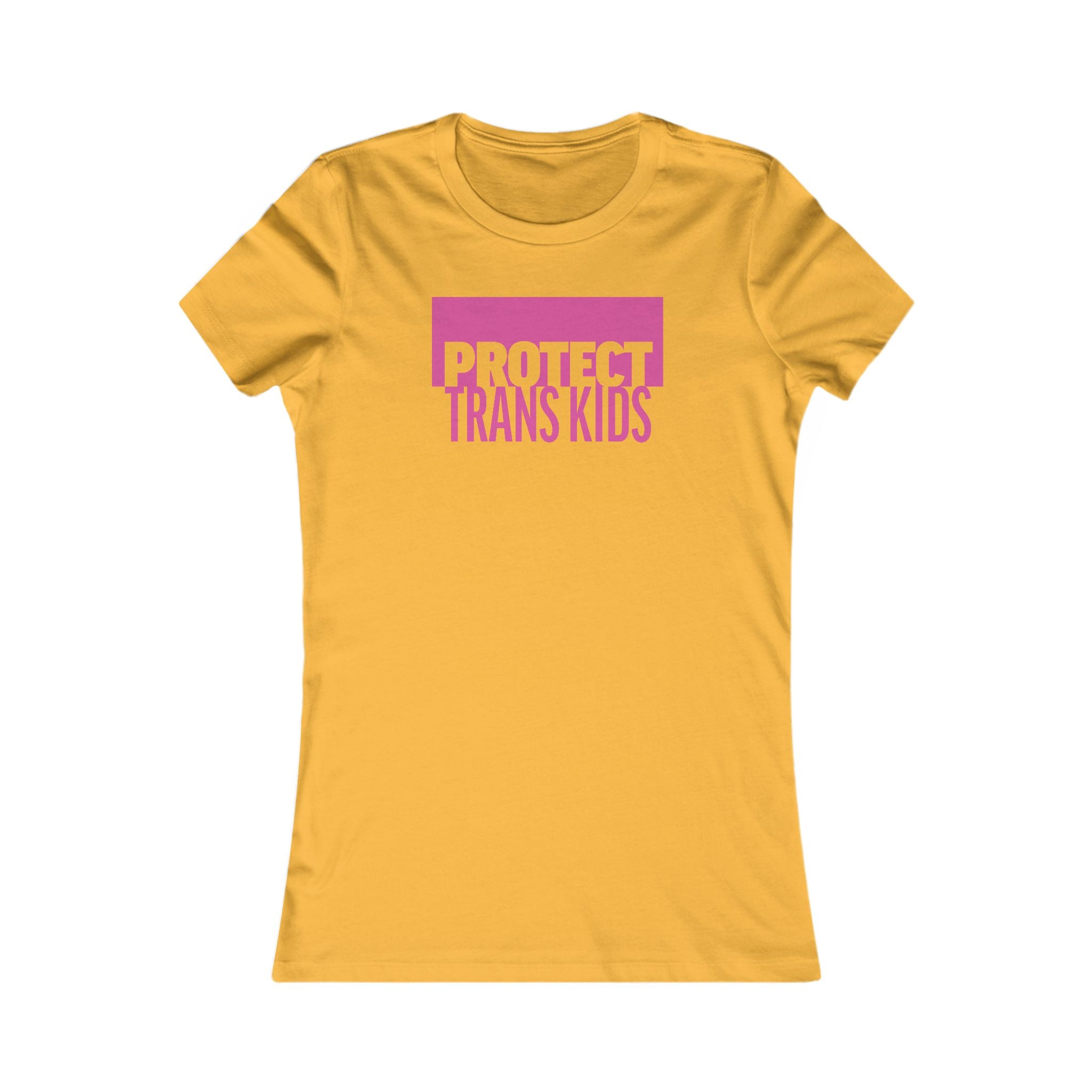 "Protect Trans Kids" Women's Slim Fit LGBTQ+ Tee