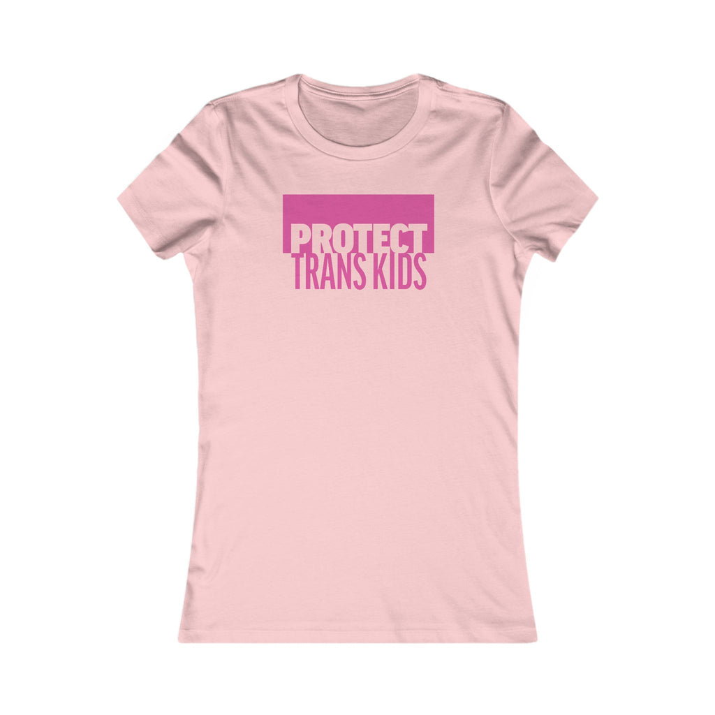 "Protect Trans Kids" Women's Slim Fit LGBTQ+ Tee