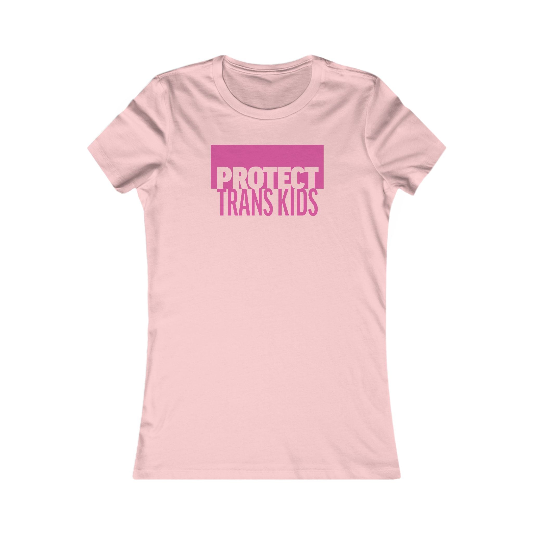 "Protect Trans Kids" Women's Slim Fit LGBTQ+ Tee