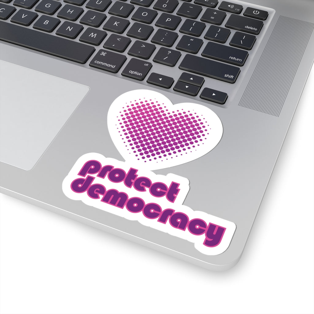 Protect Democracy Heart Sticker