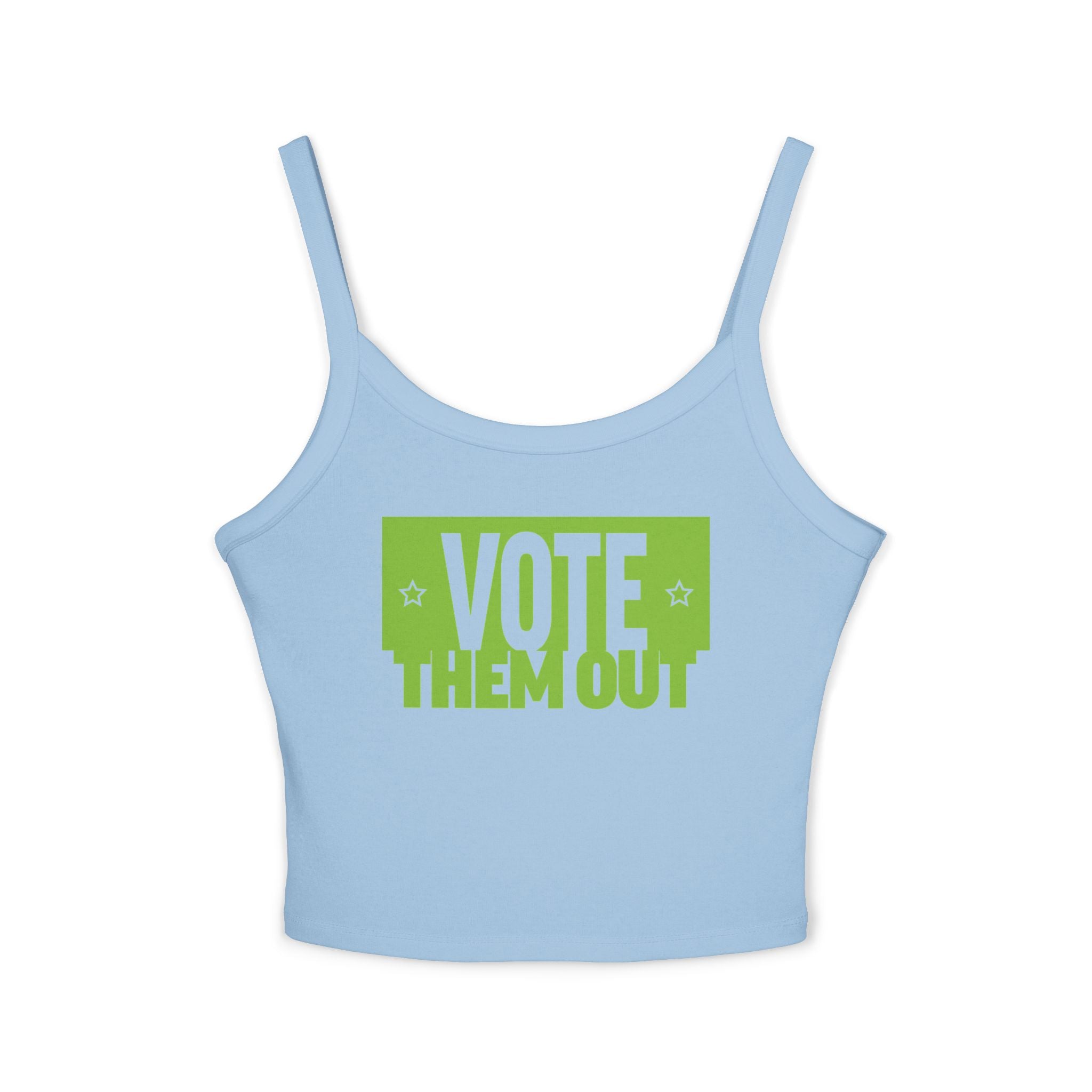 Vote Them Out Crop Spaghetti Strap Tank Top Tee