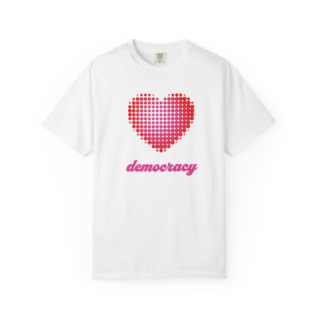 Love Democracy Heart T-Shirt