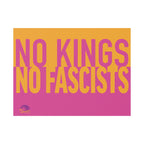 "No Kings No Fascists" Political Protest Yard Sign Bold Protest Outdoor Lawn Sign