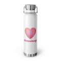Love Democracy Heart 22oz Insulated Copper Water Bottle