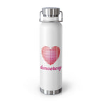 Love Democracy Heart 22oz Insulated Copper Water Bottle