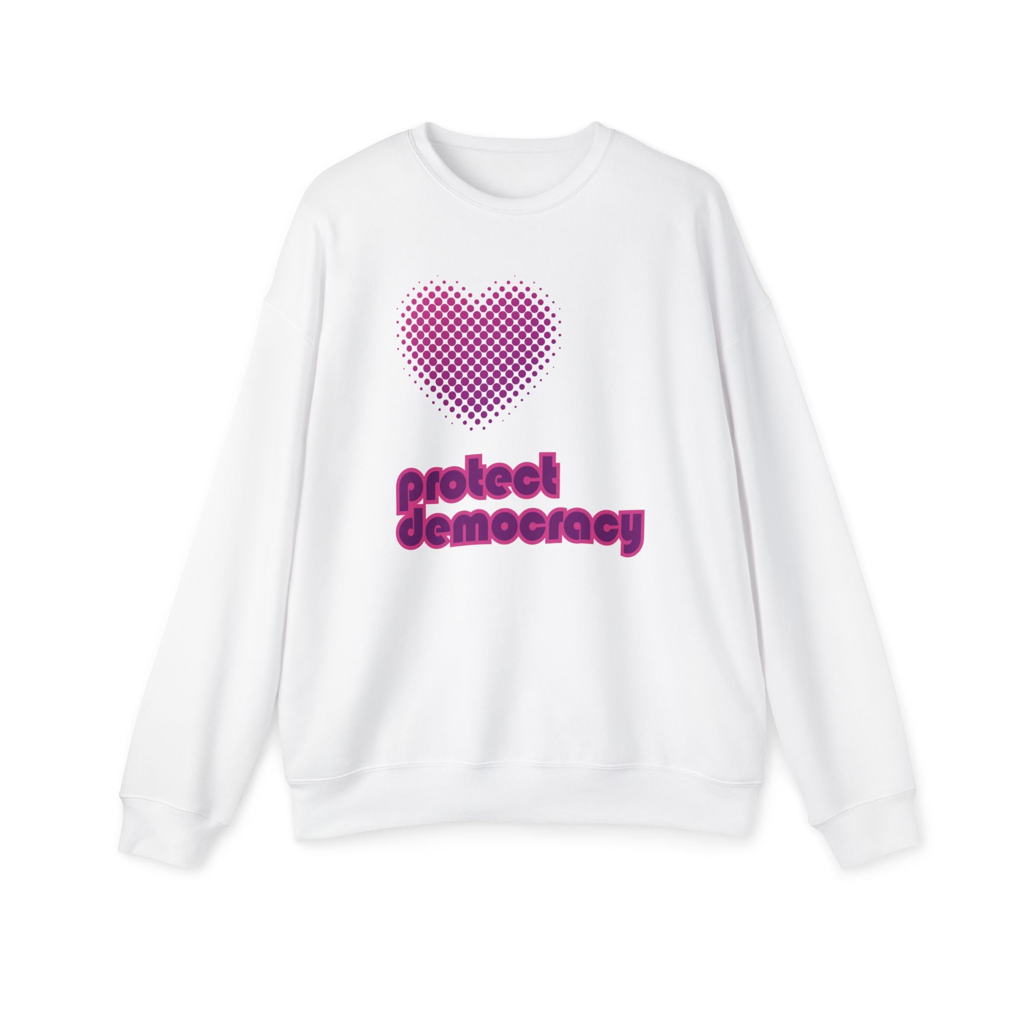 Protect Democracy Heart Crewneck Sweatshirt