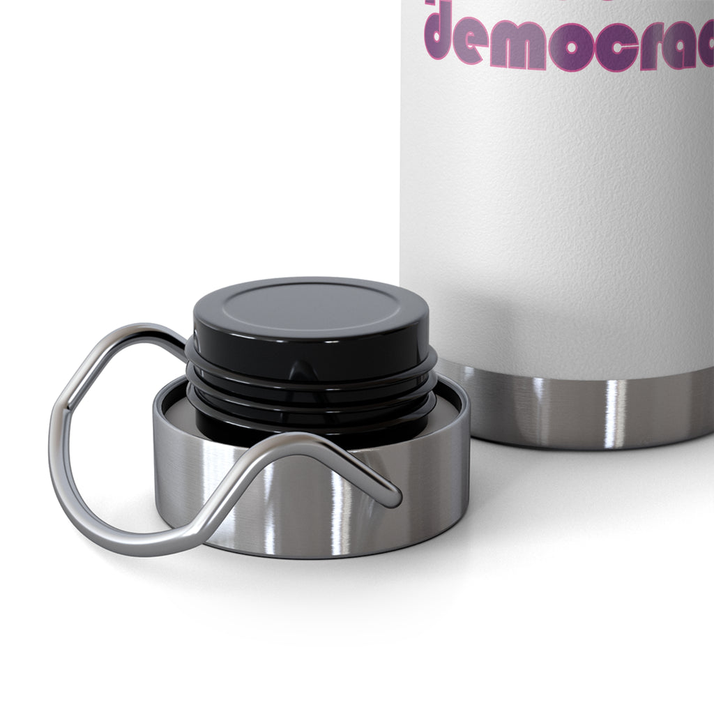 Protect Democracy Heart 22oz Insulated Copper Water Bottle