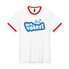 "Be a Voter!" Ringer Tee — Political Vote Awareness T-Shirt