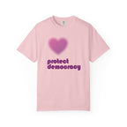 Protect Democracy Heart Retro T-Shirt
