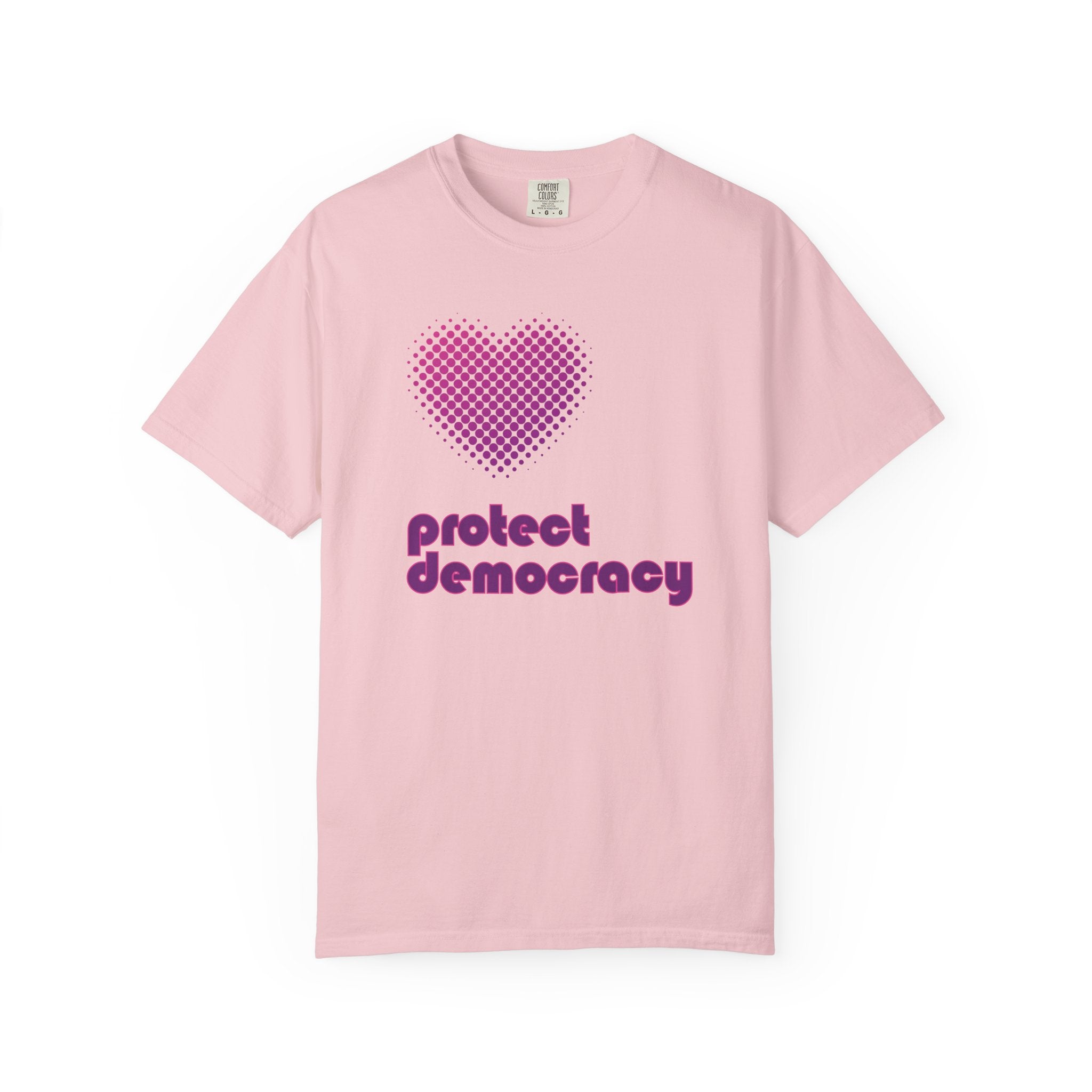 Protect Democracy Heart Retro T-Shirt
