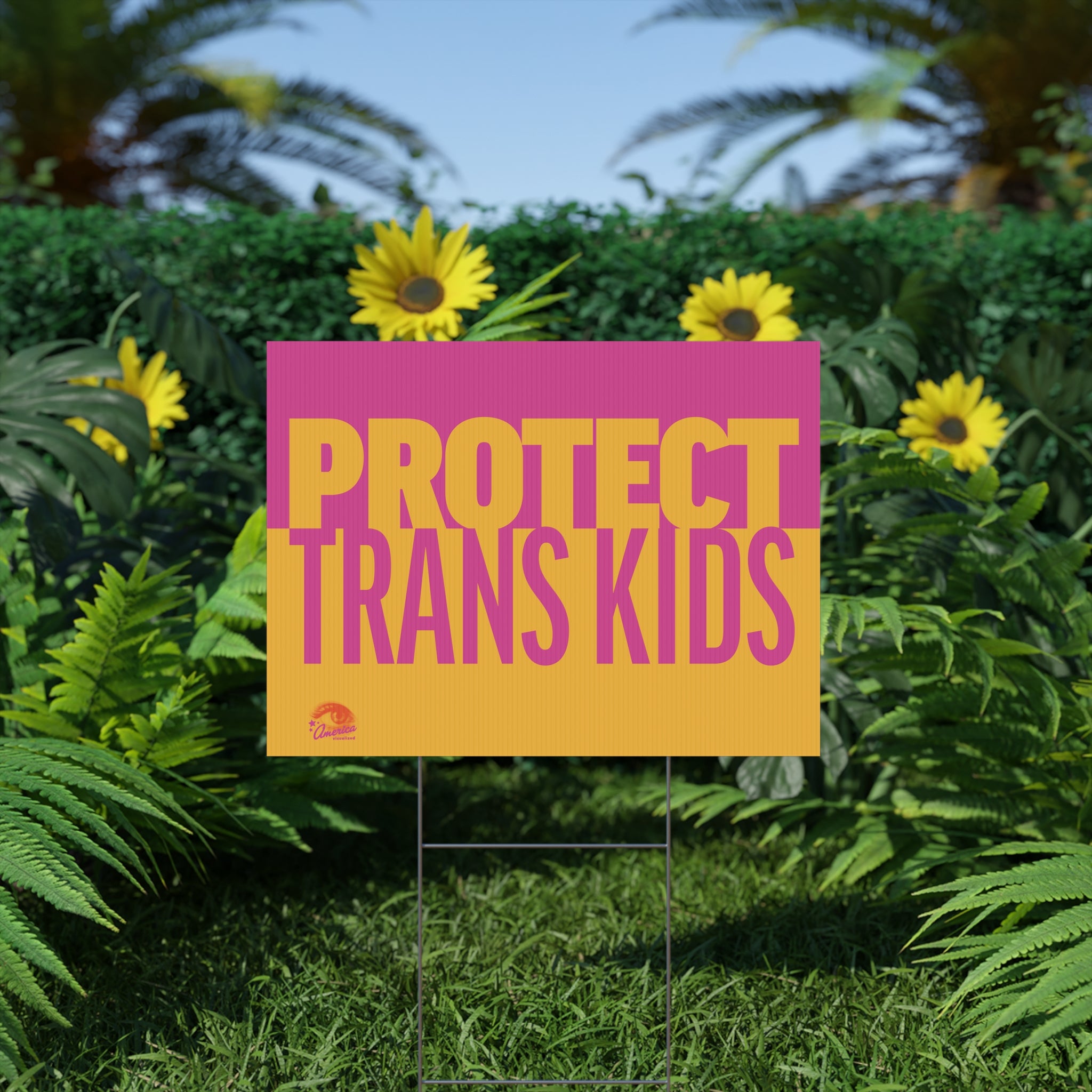 "Protect Trans Kids" Yard Sign