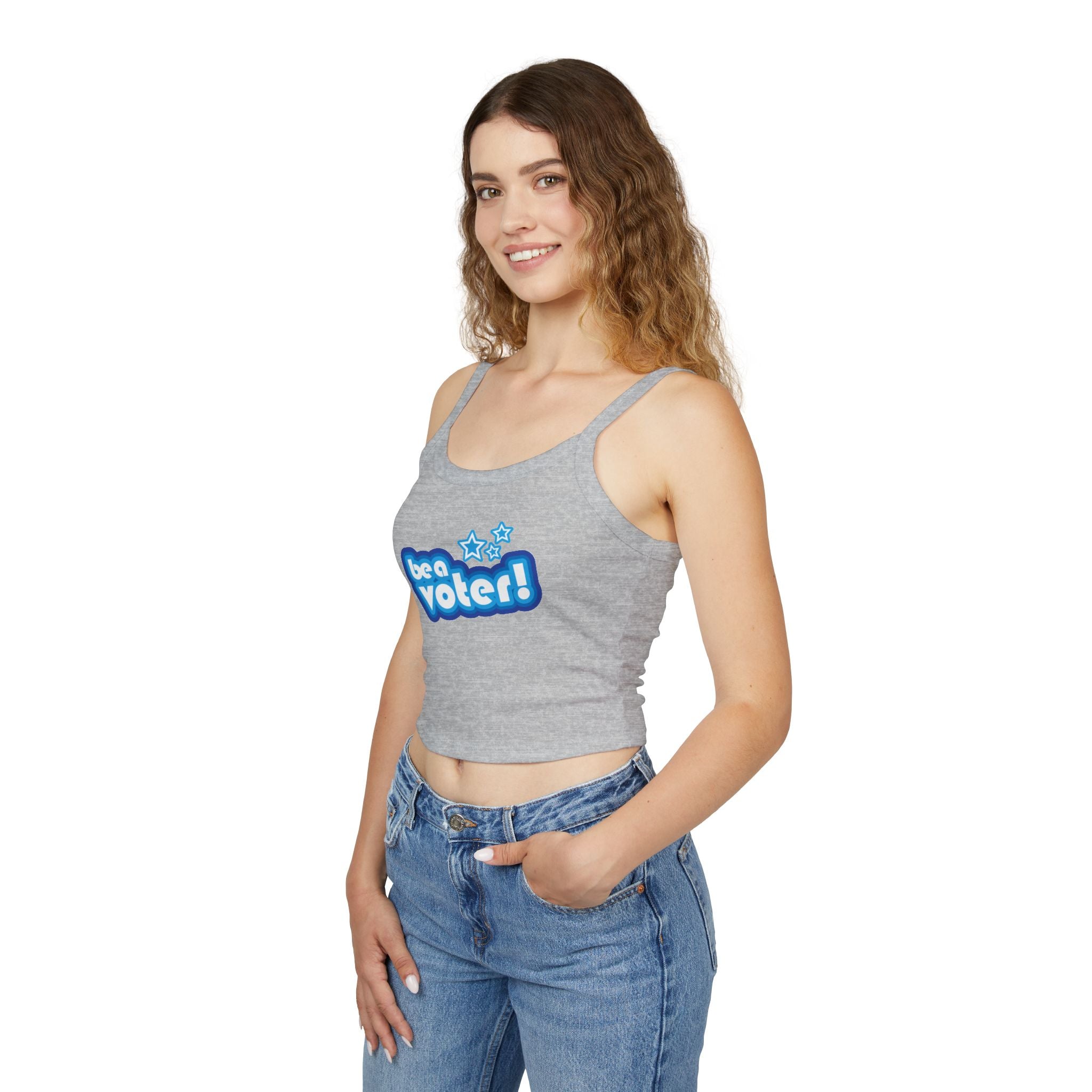 "Be a Voter!" Women's Spaghetti Tank — Political Voter Top