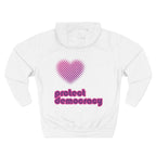 "Protect Democracy" Heart Hoodie