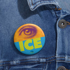 Eyes on ICE Graphic Pin Button