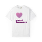 Protect Democracy Heart Retro T-Shirt