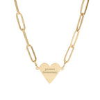 Protect Democracy Paperclip Heart Necklace