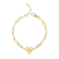 "I Love Democracy" Paperclip Heart Bracelet
