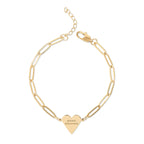 "I Love Democracy" Paperclip Heart Bracelet
