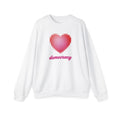 I Love Democracy Heart Crewneck Sweatshirt