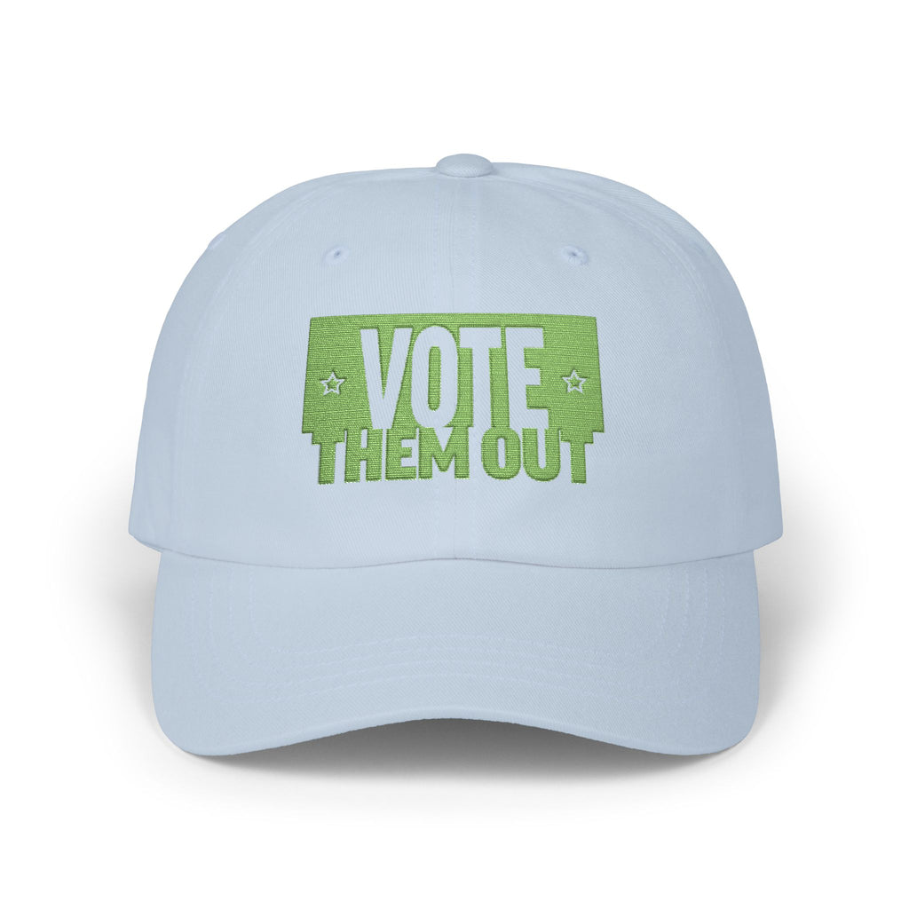 "VOTE THEM OUT" Green Political Dad Cap Baseball Hat