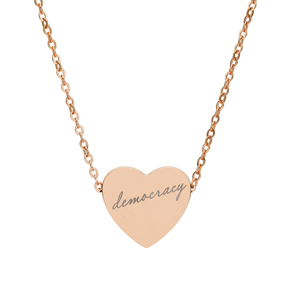 I Heart Democracy Necklace