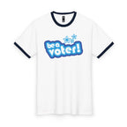 "Be a Voter!" Ringer Tee — Political Vote Awareness T-Shirt