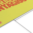 "Courage Is Contagious" Yard Sign – Double-Sided 18x24 Protest & Lawn Sign