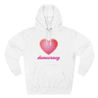 "Love Democracy" Heart Hoodie