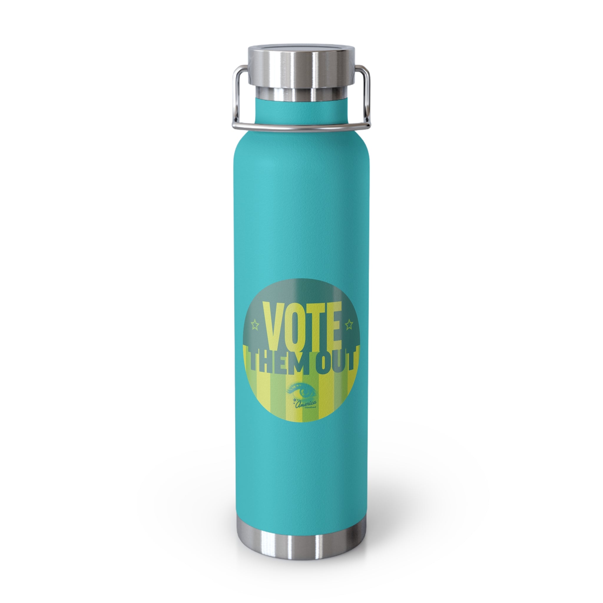 'Vote Them Out' Political Insulated 22oz Copper Vacuum Water Bottle