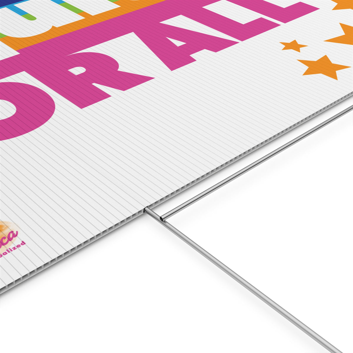 "Equity For All" Rainbow Stars Social Justice Protest Lawn Sign Plastic Yard Sign