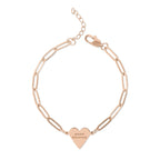 "I Love Democracy" Paperclip Heart Bracelet