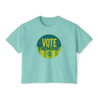 Vote Them Out Boxy Tee — Women's Political Graphic T‑Shirt