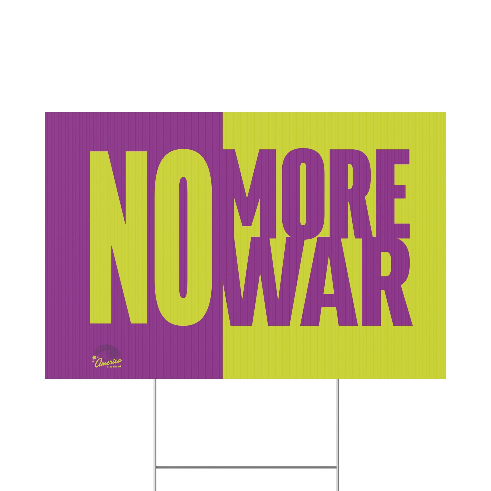 "No More War" Yard Sign — Bold Anti-War Protest Sign