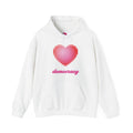 Love Democracy Heart Hoodie Sweatshirt