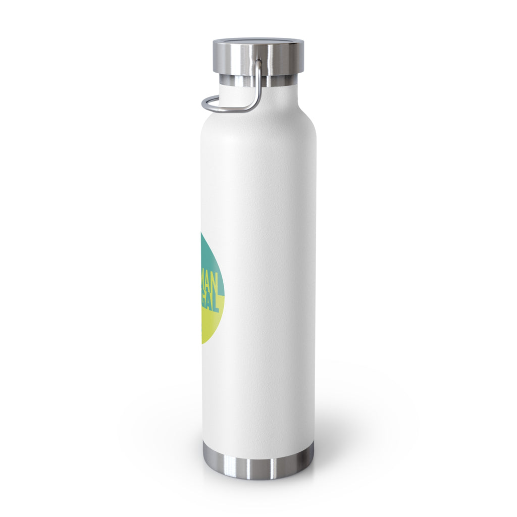 "No Human Is Illegal" Activist Design 22oz Insulated Water Bottle