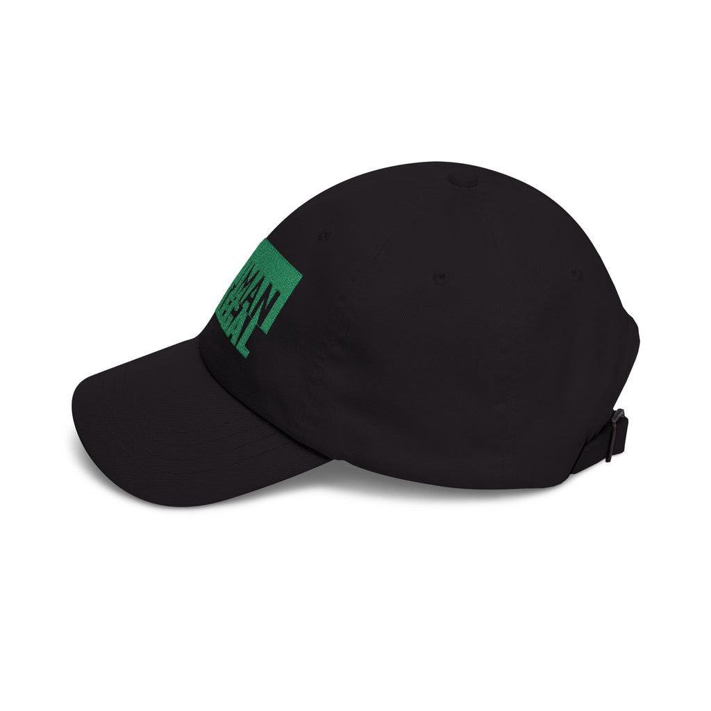"No Human Is Illegal" Embroidered Advocacy Dad Hat Baseball Cap
