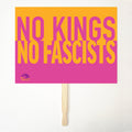 NO KINGS NO FASCISTS Protest Sign Poster