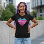 America 250 Heart Graphic 250th Anniversary Tee