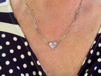 Protect Democracy Paperclip Heart Necklace