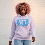 "Vote Them Out" Hoodie Blue — Political Activism Pullover