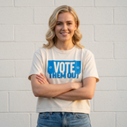 "Vote Them Out" Boxy Tee — Women's Political Activism Shirt