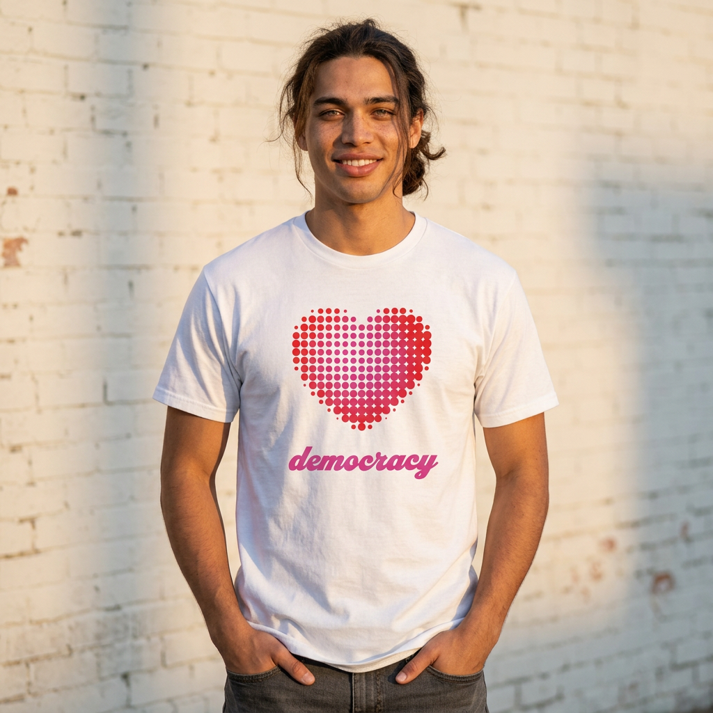 "Love Democracy" Heart T-Shirt