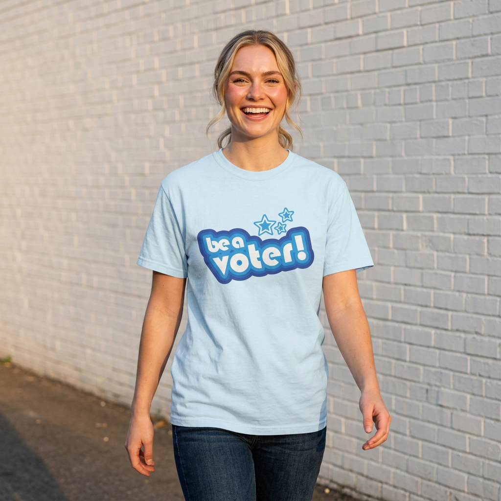 "Be a Voter!" Retro T-Shirt — Voter Awareness Tee