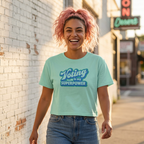 "Voting Is My Superpower" Women's Boxy Tee Empowered Voter Graphic Shirt