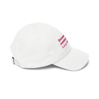 "Democracy needs you. Keep showing up." Embroidered Political Statement Hat — Dad Cap